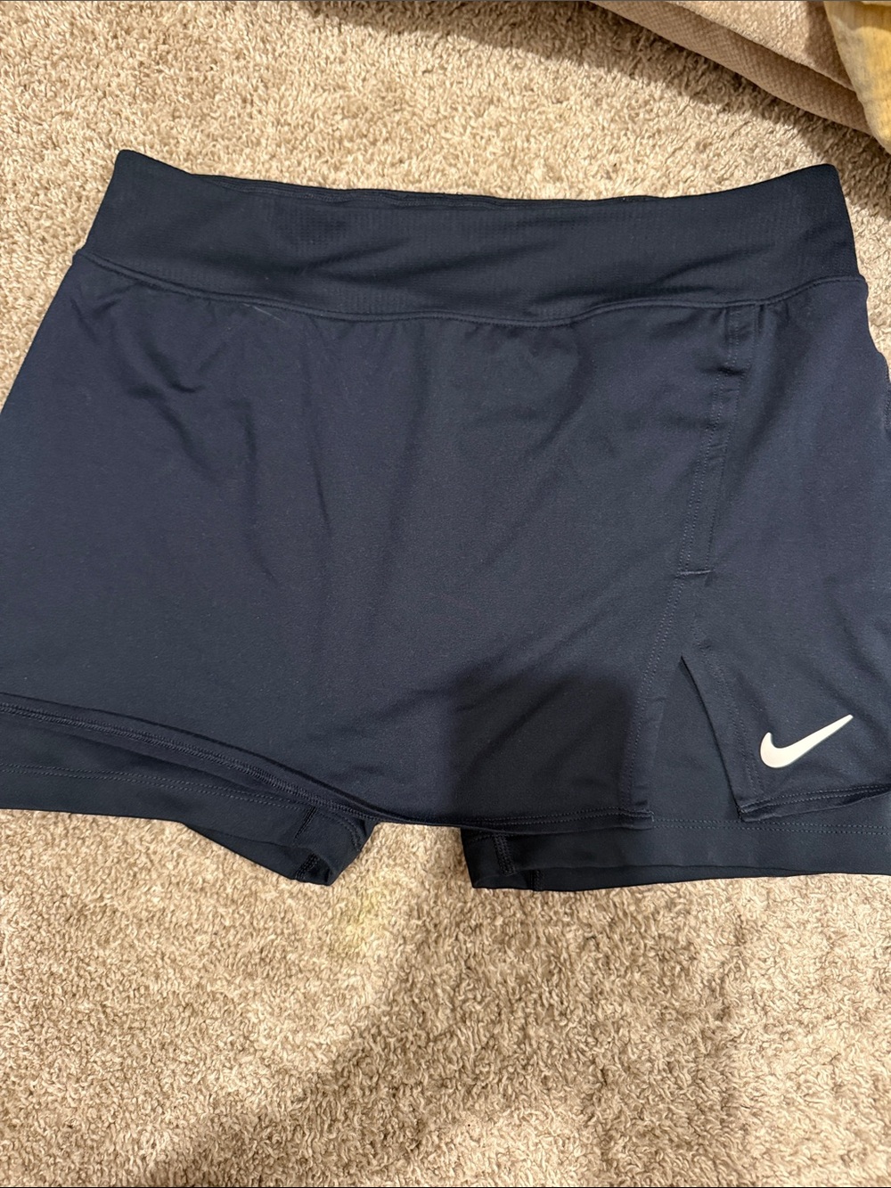 Nike Women's Dark Navy Athletic Skort with White Swoosh